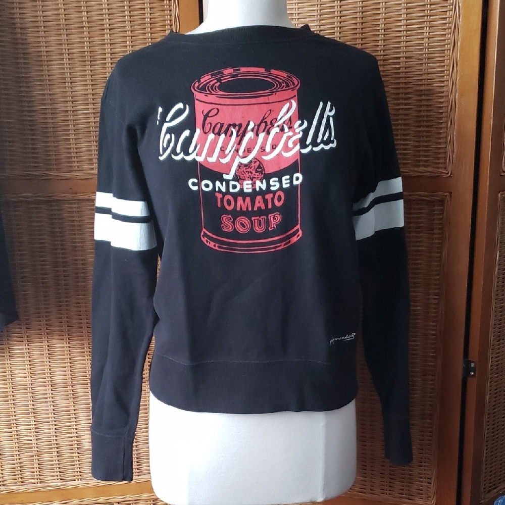 Rare Retro SPRZNY x Andy Warhol Cambell's Soup Graphic Sweatshirt Size XS (mens)